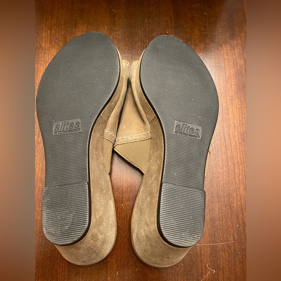 Elites Walking Cradles Womens Open Toe Cushion Sandals Wedge Heel - Picture 8 of 8